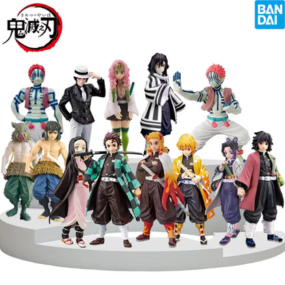 Anime Figure Demon Slayer Figures Kimetsu No Yaiba Doll Tanjiro Nezuko Zenitsu Figurine Inosuke Warrior Action Figure Model Toys