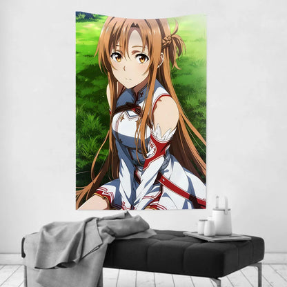 Sword Art Online Yuuki Asuna Tapestry