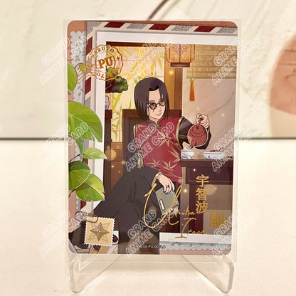 Kayou Original Naruto Card W6T4 W7T4 W8T4 PU Full Series Single Card No.01-08 Rare Itachi Uchiha Anime Collection Card Toy Gift