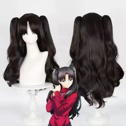 Anime Game Fate Stay Night Tohsaka Rin Cosplay Costume Wig