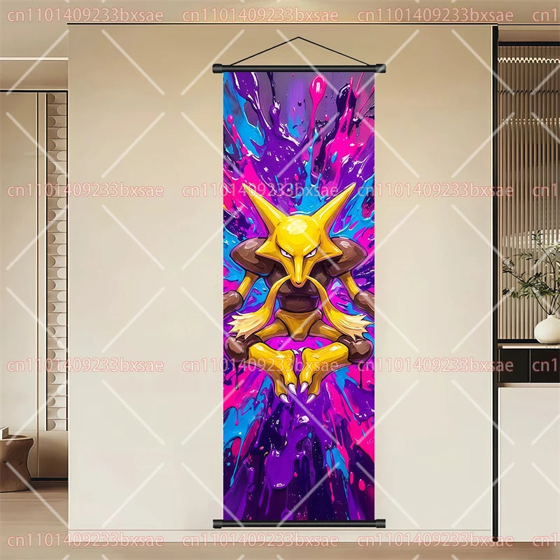 Pokémon Eevee Scroll Painting