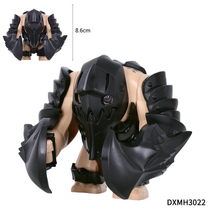 Giant Troll Monster 20Pcs Armored Orc Infantry Figures Medieval Army Building Bricks, Removable Shield Scene Collectible Toy﻿﻿