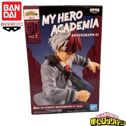 In Stock Original Bandai Banpresto My Hero Academia Todoroki Shoto Anime Characters Model Toy Birthday Present Garage