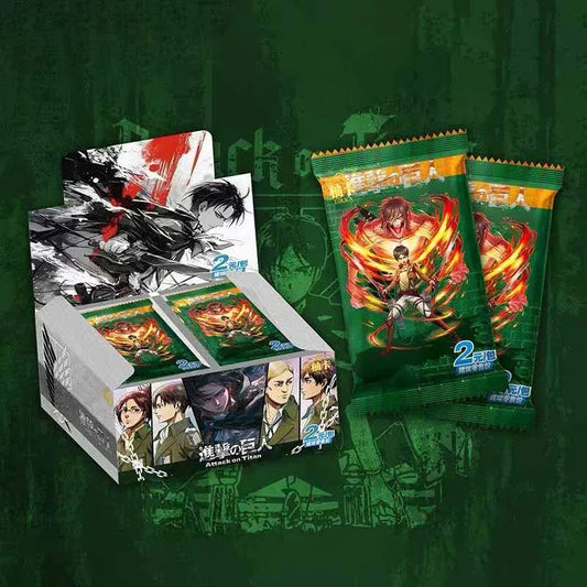 Genuine card comic Attack on Titan card popular rare character stand-up card Captain Mikasa anime peripheral collection card bli