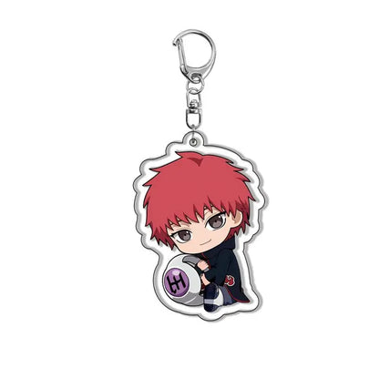 Naruto Shippuden Anime Acrylic Backpack Keychain Pendant Cosplay Accessory Uzumaki Naruto Figure Collectible Gift for Fans
