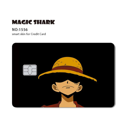 Hot Sale Maigc Shark Anime One-Pieces Chopper Luffy Nami Waterproof Front Side Sticker Film Skin for Credit Debit Card