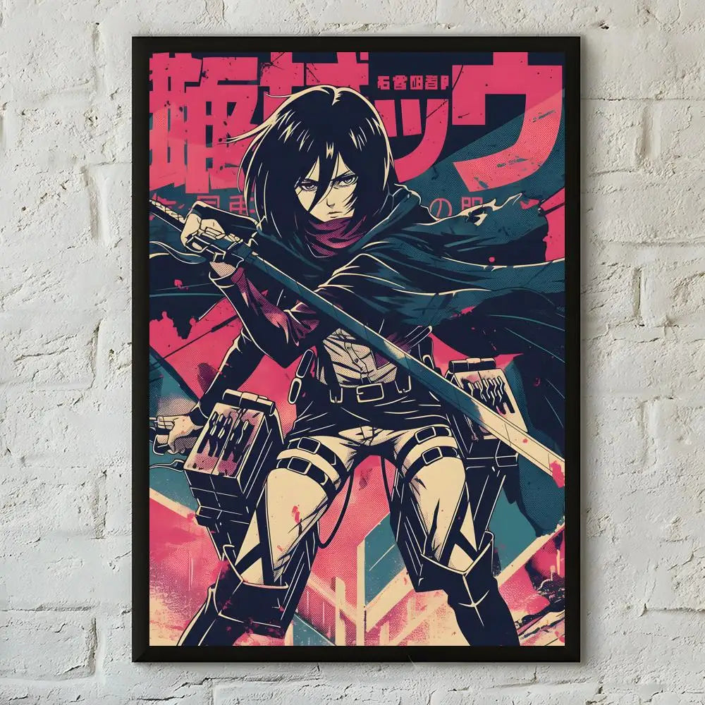 Anime Attack on Titan Poster  Poster Print Wall Art Pictures Canvas Painting Living Room Bedroom Home Decor