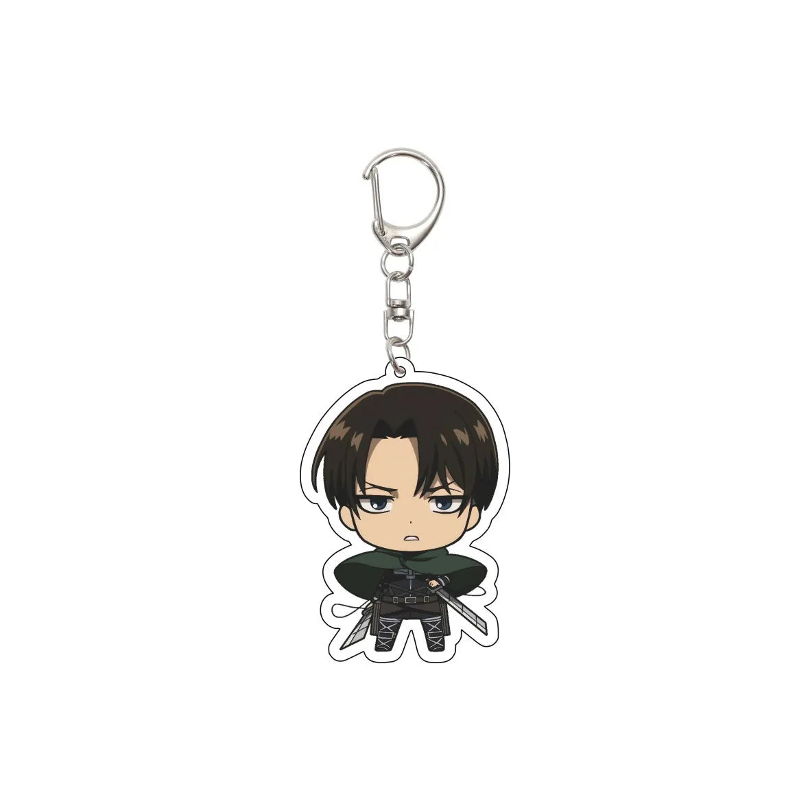 55MM Anime Attack on Titan Keychain Eren Jaeger Eren Jaeger Mikasa Ackerman Armin Arlert Hange Zoë Keychain Christmas Gifts