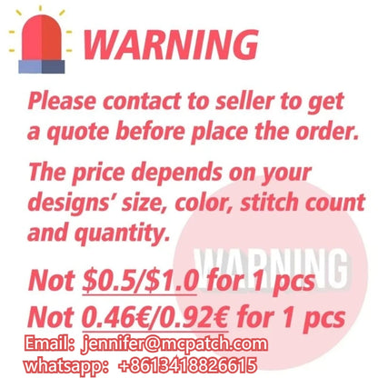 Custom Embroidered Patches Logo Patch Design Your Own Iron-On Patches Personalized Embroidered Patches for Clothes Backpacks Hat