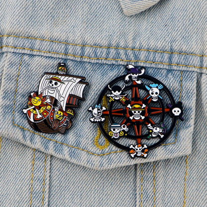 One Piece Thousand Sunny Enamel Pin