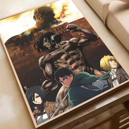 Attack On Titan Levil Ackerman Anime Poster HD Art Sticky Wall Waterproof Home Living Room Bedroom Bar Aesthetic Decoration