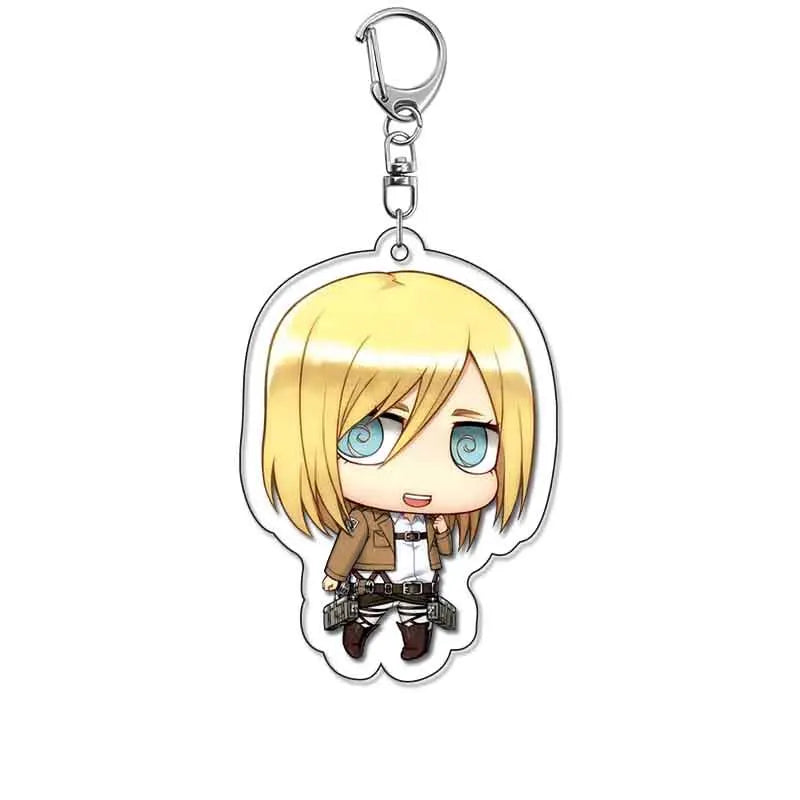 Attack On Titan Merchandise Keychain Eren Levi Hange Mikasa Armin Wings Of Freedom Fan Made Pendant Friends Girl Gift Choice