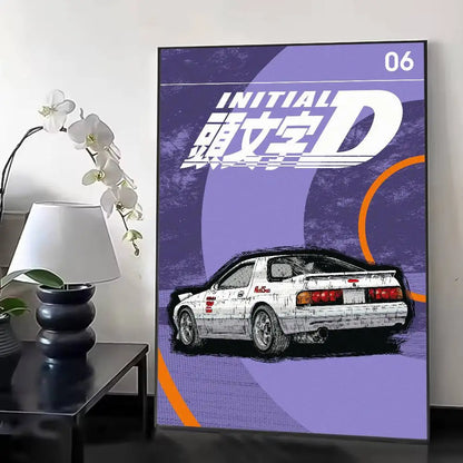 Initial D Poster Sticker