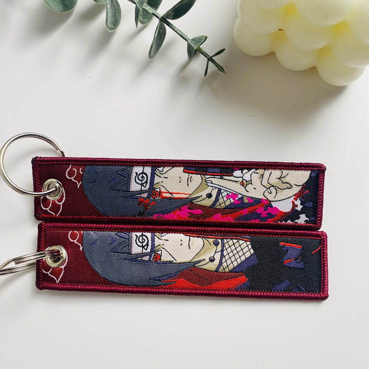Anime Character Embroidered Keychain