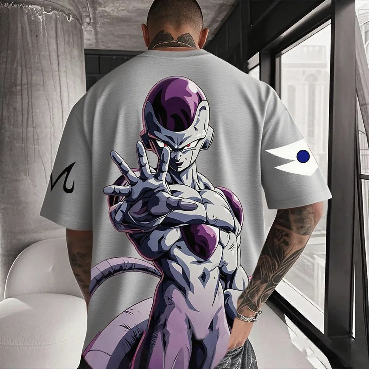 Dragon Ball Frieza Anime Men's T Shirt Cotton Women Short Sleeve Graphic Tee Streetwear Summer Casual Tops Hip Hop Y2k Clothes