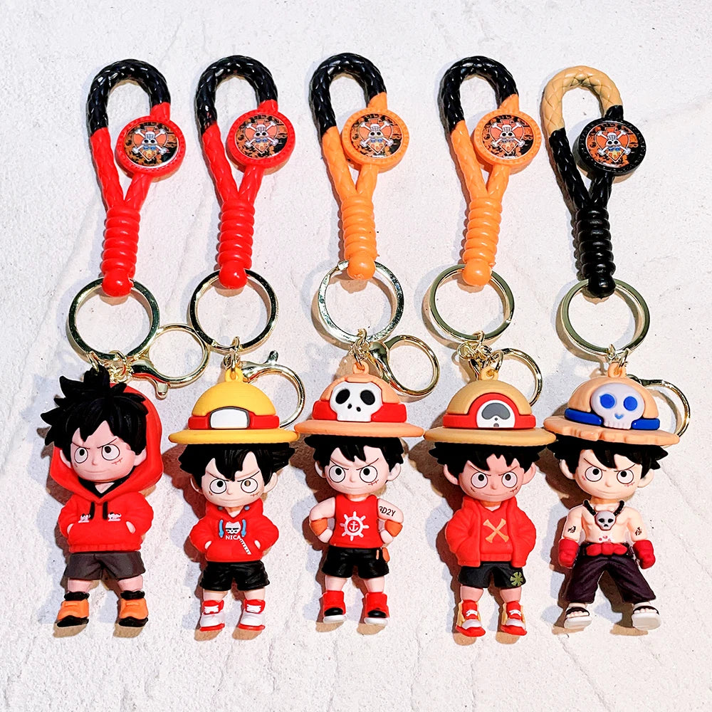 One Piece Luffy Silicone Keychain