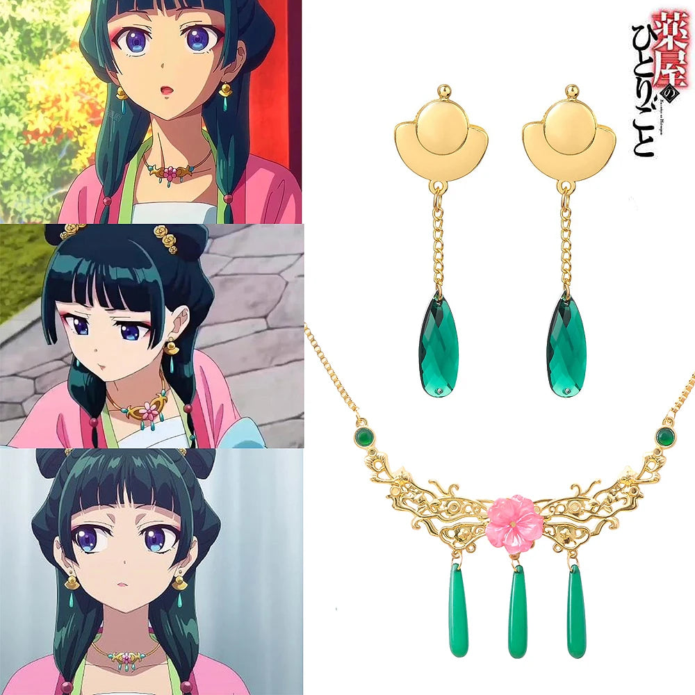 The Apothecary Diaries Maomao Necklace Earrings