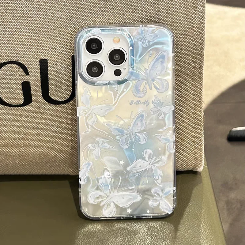 Cute Butterfly Bow Case For Realme Note 50 60 C75 C63 C61 C55 C67 C15 C12 C25 C21Y 13 12 Pro 11 10 C30 C31 C33 C35 C53 C51 Cover