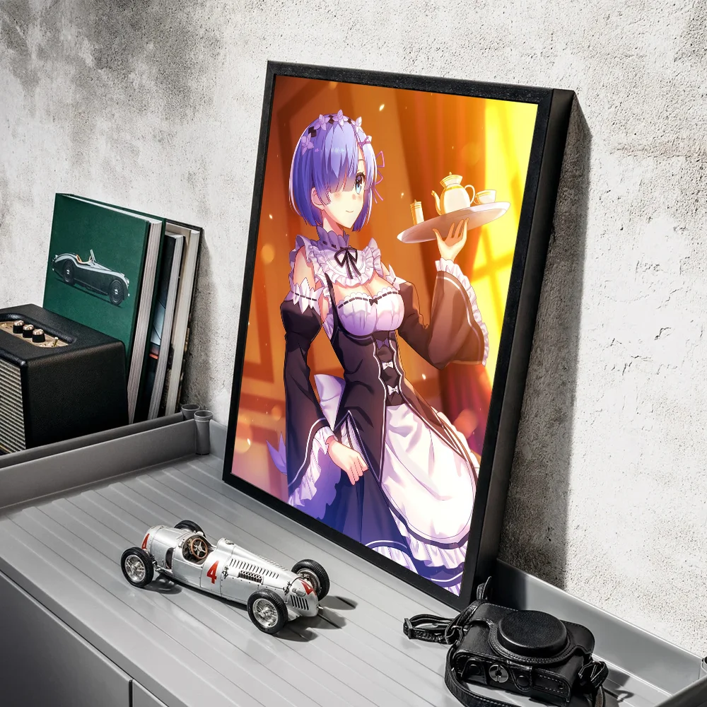Re:Zero Rem Retro Poster