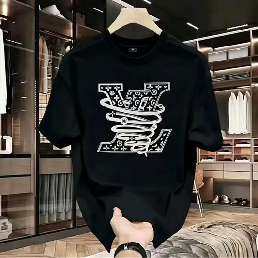 Anime Letter Print T-Shirt