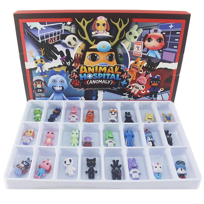 New Cartoon Anime 3.5-5cm Horror Animal Hospital Q-version Figurine Surprise Box Toy Halloween Cosplay Accessories Xmas Gift