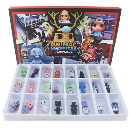 New Cartoon Anime 3.5-5cm Horror Animal Hospital Q-version Figurine Surprise Box Toy Halloween Cosplay Accessories Xmas Gift