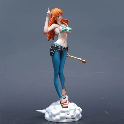 22cm/8.66in ONE PIECE Figure Anime Nami Action Figures Pvc Statue Collection Model Toys Gifts