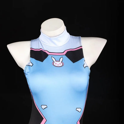 D.Va Cosplay Swimsuit Jumpsuit