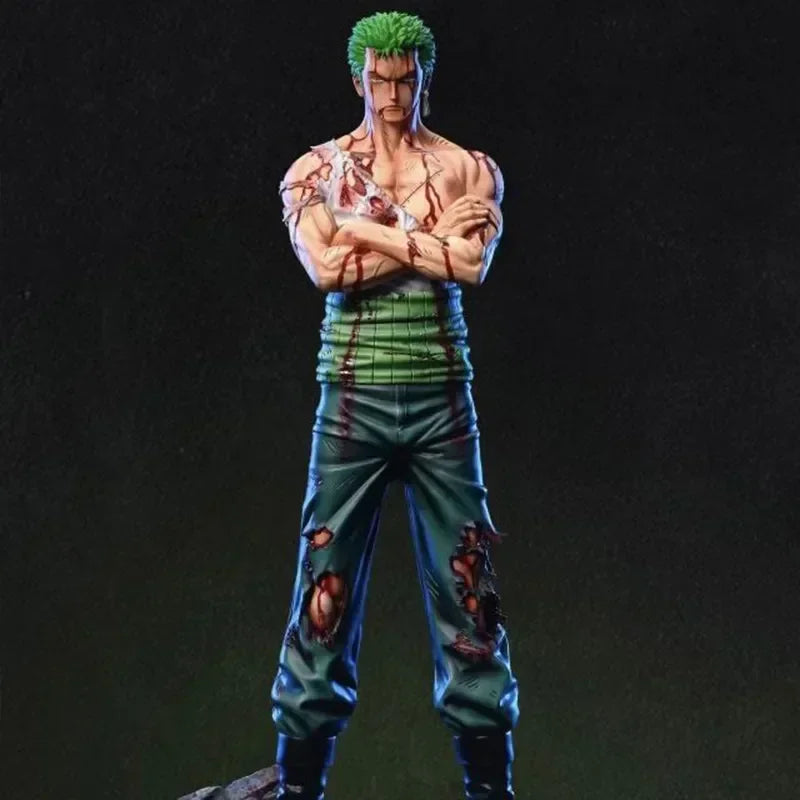 28cm One Piece Anime Action Figure Roronoa Zoro Vinsmoke Sanji Stand Posture Pvc Statue Figurine Model Collection Boy Toy Gifts