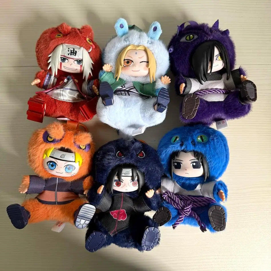 Naruto Cute Beast Party Blind Box Uzumaki Naruto Sasuke Tsunade Jiraiya Orochimaru Itachi Doll Collectible Anime Figurine Gift