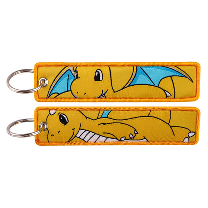 Anime Game Embroidery Keychain