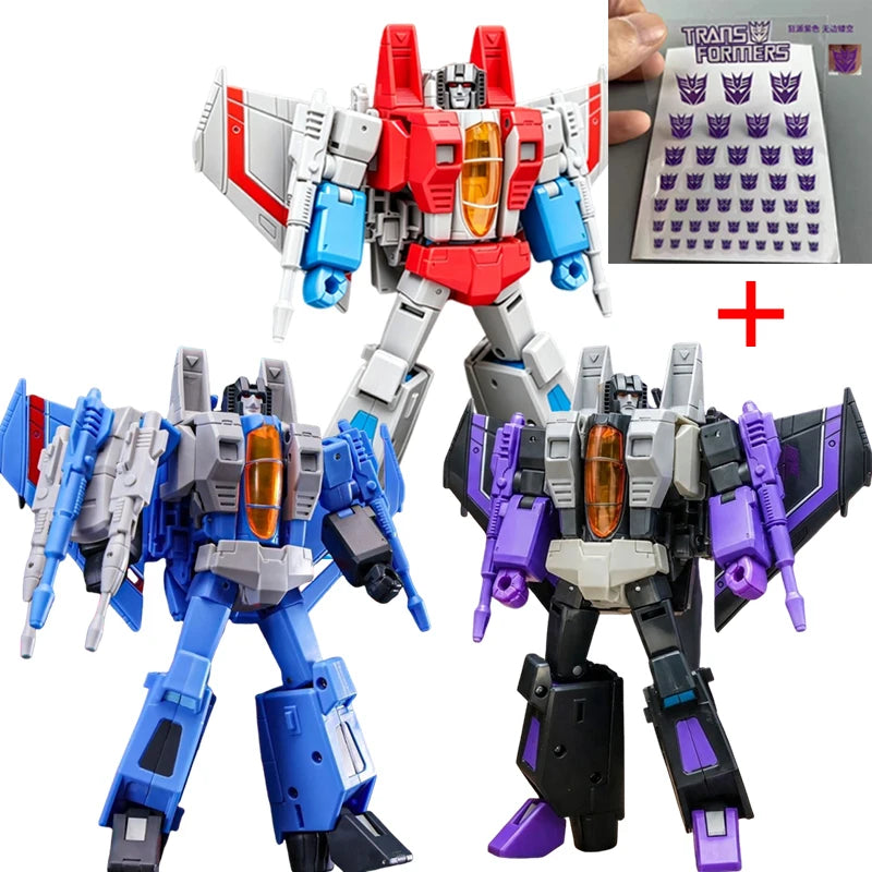 New Anime SS86 G1 Thundercracker Figure KO Transformation Starscream Skywarp Action Figures Collection Model Toy Gift For Fans