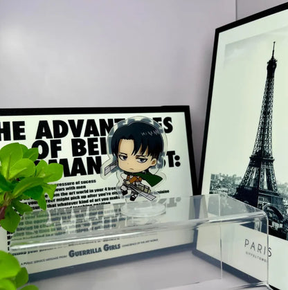 Anime Cartoons Acrylic Standee for Attack On Titan Levi Ackerman Eren Yeager  15Cm Acrylic Standee Desktop Decoration Creative