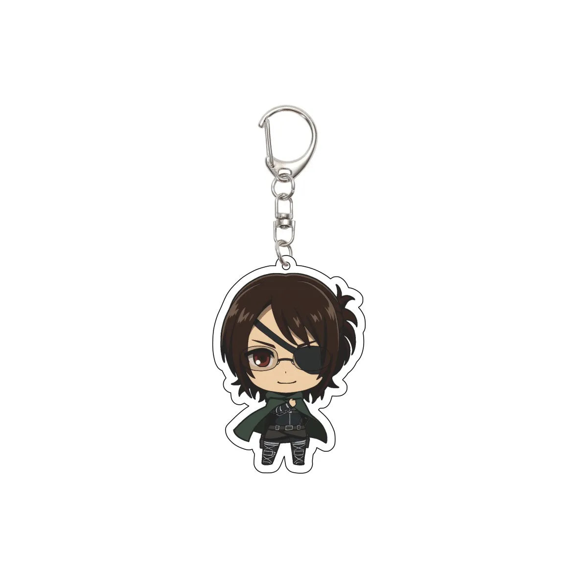 55MM Anime Attack on Titan Keychain Eren Jaeger Eren Jaeger Mikasa Ackerman Armin Arlert Hange Zoë Keychain Christmas Gifts