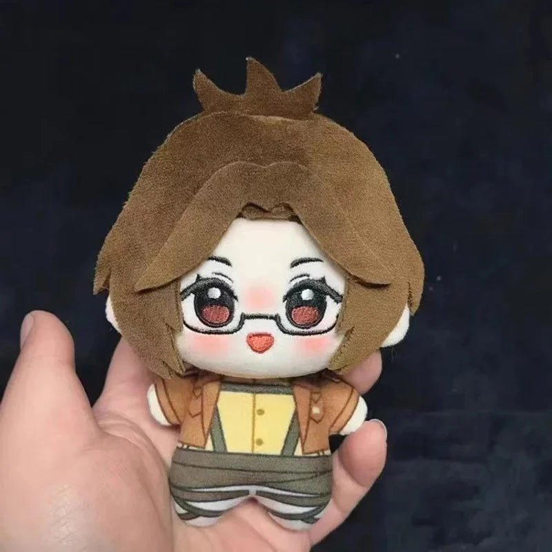 10cm Anime Hange Zoe Cosplay Plush Doll Pendant Attack On Titan Stuffed Toy Pendant Keychain Mascot Xmas Gifts