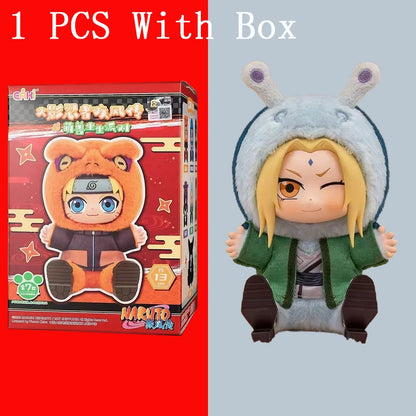 BANDAI Eaki Naruto Uzumaki Naruto Blind Box Shippuden Beast Party Series Jiraiya Plush Doll Anime Characters Are Cute Toys Gifts