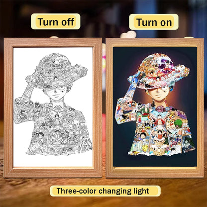 One Piece Luffy LED Frame