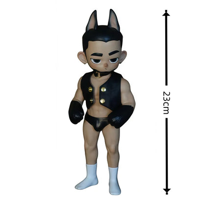 Toos Deer Head Boy Figure Muscle Guy Handsome Boy with Tattoo Warrior Doll Running Park Collection Ornament Accompany Gift
