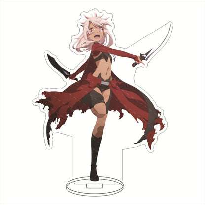 15CM Anime Fatekaleid liner Figures Illyasviel von Einzbern Acrylic Stands Miyu Edelfelt Chloe von Einzbern Character Model Prop