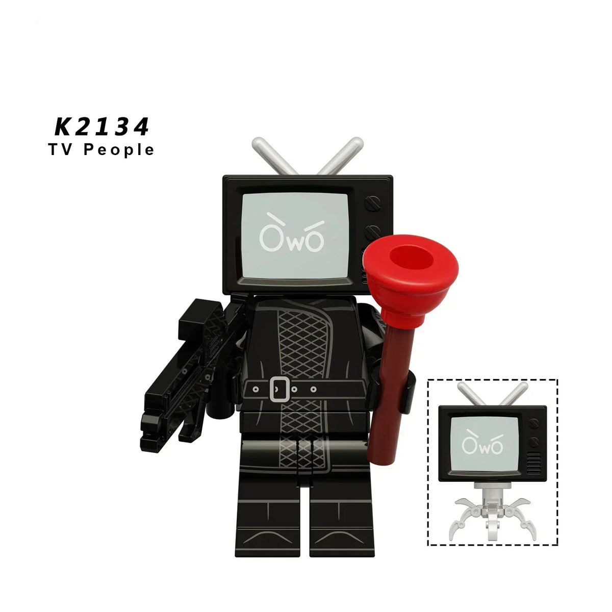 New KDL DJ Upgrade War-Damaged Skibidi Toilet Man Figures Anime Block Toys TvMan Titan Bricks Model Toy For Kid Birthday Gift