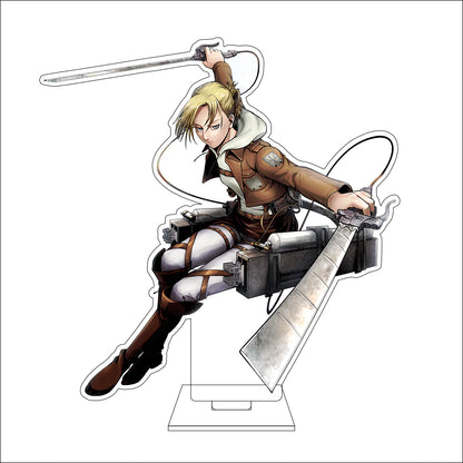 16CM Anime Attack on Titan Cosplay Acrylic Figure Stand Plate Ymir Sasha Braus Conny Springe Ornaments Gifts