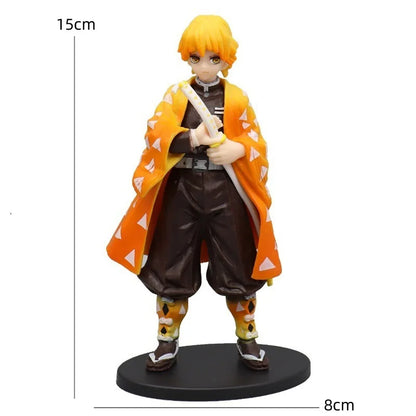 Anime Figure Demon Slayer Figures Kimetsu No Yaiba Doll Tanjiro Nezuko Zenitsu Figurine Inosuke Warrior Action Figure Model Toys