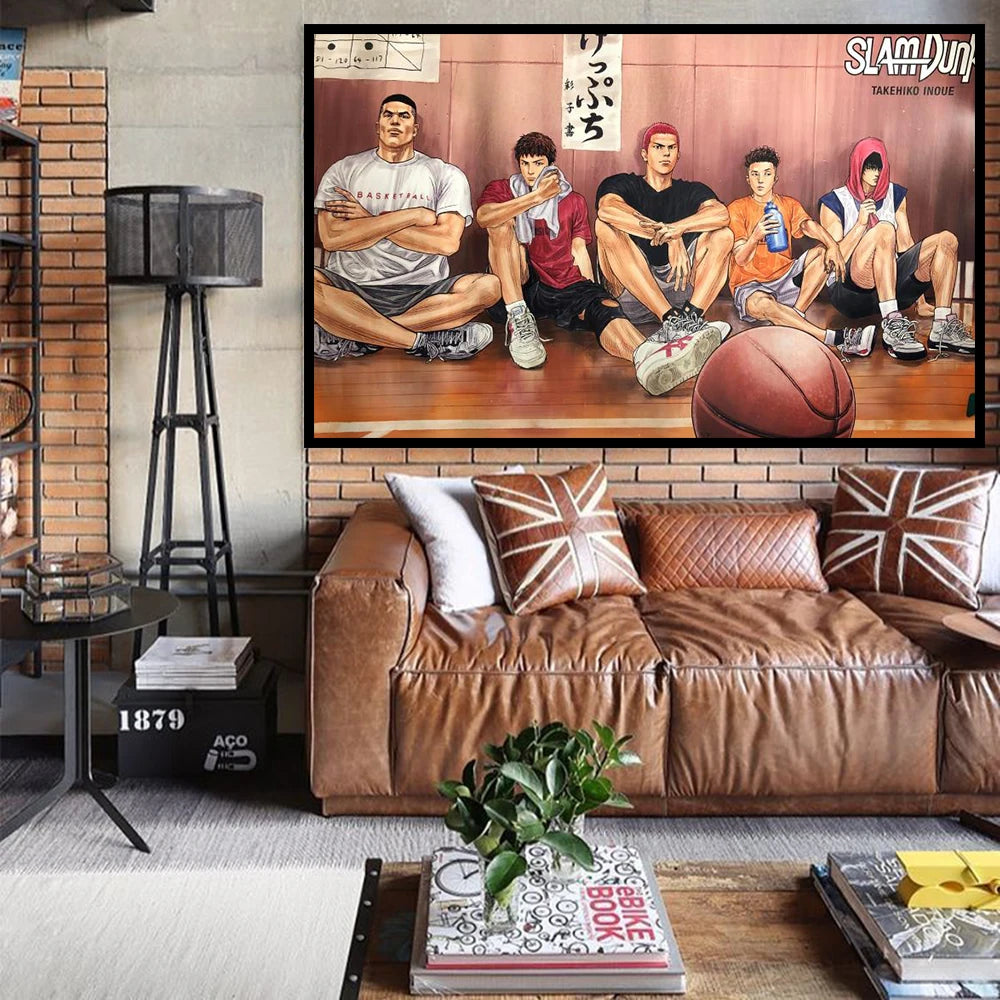 Slam Dunk Sakuragi Canvas Poster