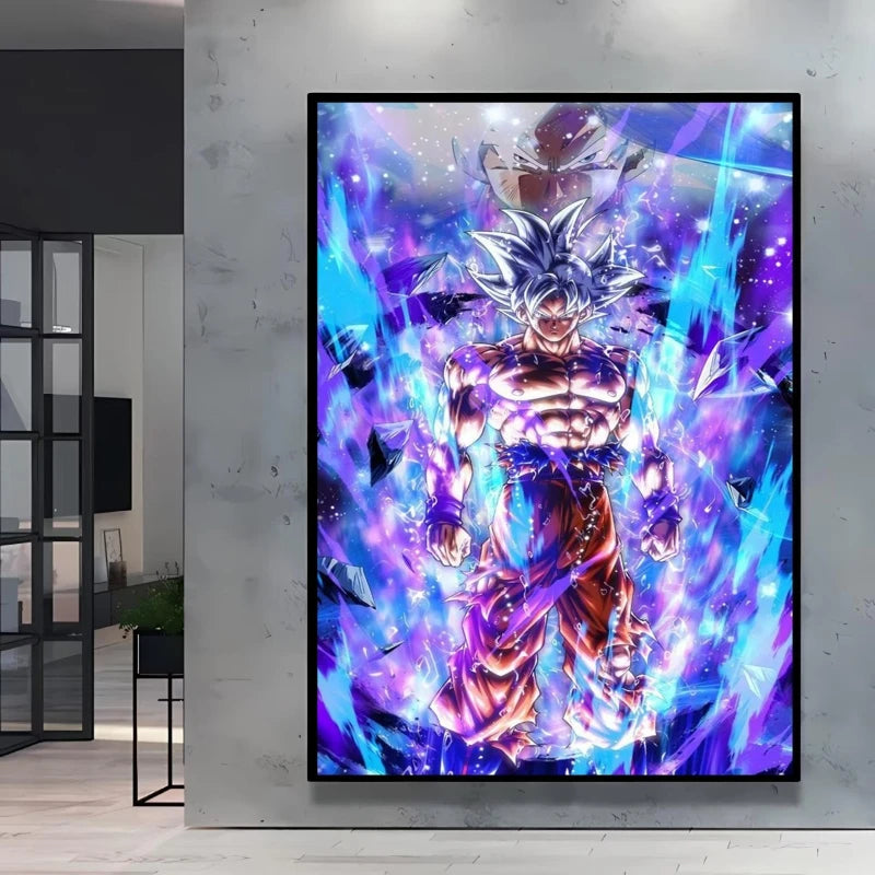 Classic Anime Canvas Printing Posters Dragon Ball Goku Vegeta HD Prints kids Gifts Aesthetic Poster Room wall Decor Pictures