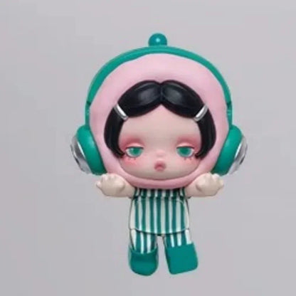 POP MART POP ATTACH SKULLPANDA Off Mode Series Mini Doll Mystery Box Genuine Blind Box Guess Toys Bag Ornament Figurines Home