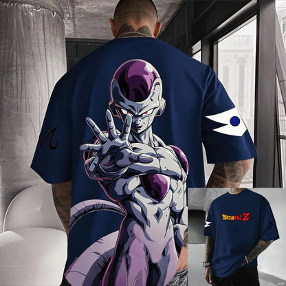 Dragon Ball Frieza Anime Men's T Shirt Cotton Women Short Sleeve Graphic Tee Streetwear Summer Casual Tops Hip Hop Y2k Clothes