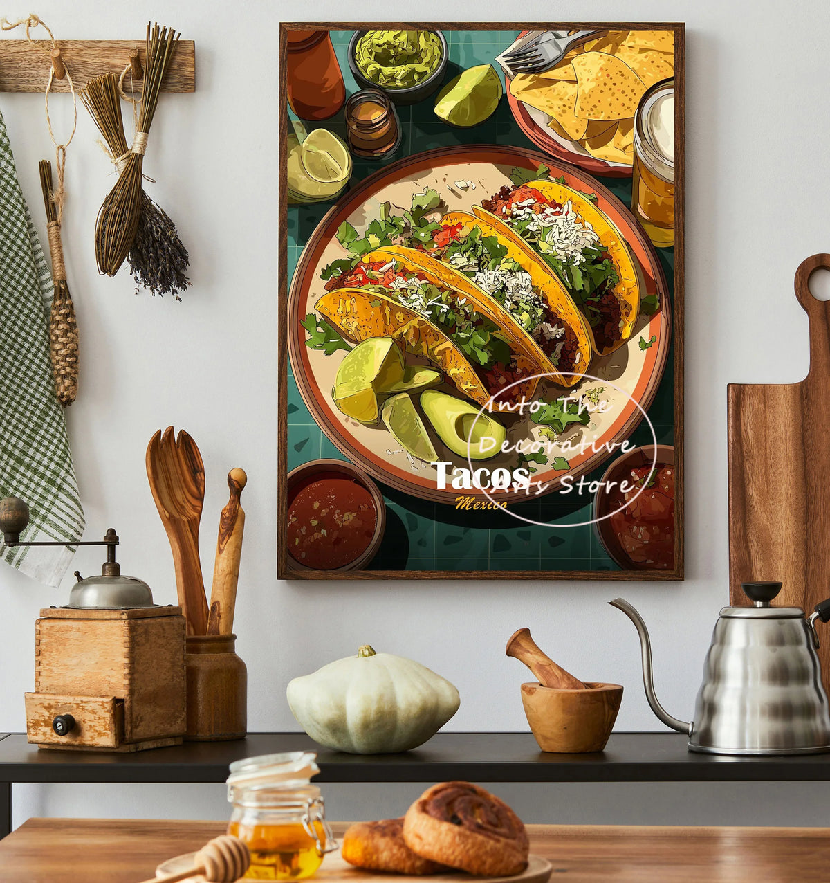 Anime Food Art Poster