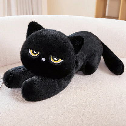 Black Cat Lying Cushion