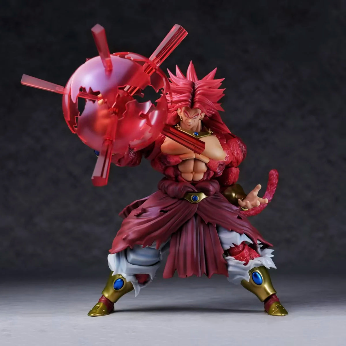 In Stock ZT Studio Figure Dragon Ball SSJ4 Broly Figurine SHF Large Special Effects Accessories Kit Action Figure Model Toy Gift