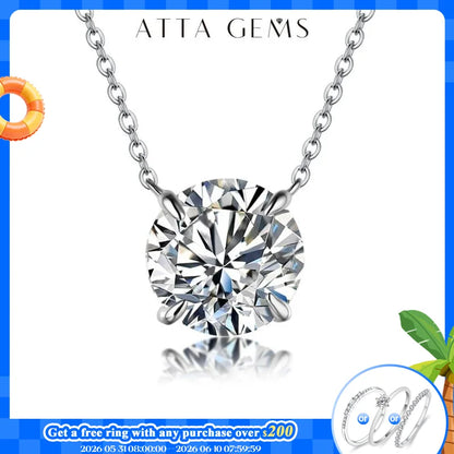 Moissanite Diamond Pendant Necklace